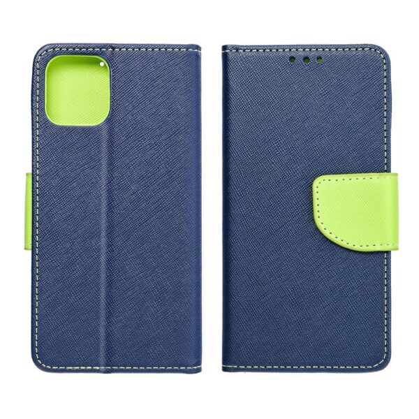 FANCY Book case for SAMSUNG A22 5G navy / lime – Bild 5