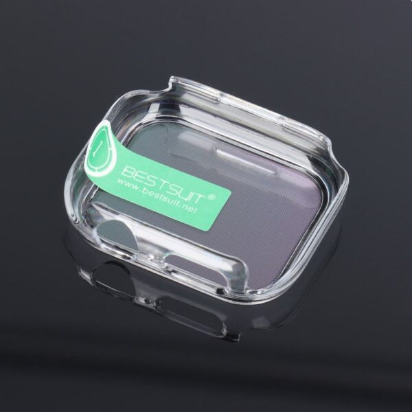 Bestsuit Case with Hybrid Glass for Apple Watch series 7/8/9-41mm - transparent – Bild 3
