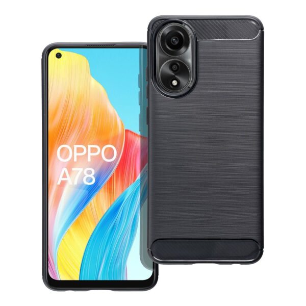 CARBON case for OPPO A78 5G black – Bild 3