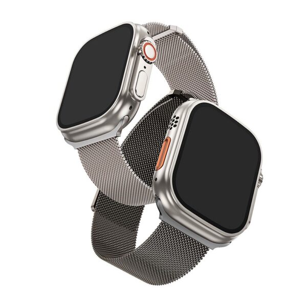 HOCO strap for Apple Watch 42 / 44 / 45 /49 mm AS101 metal gray – Bild 3
