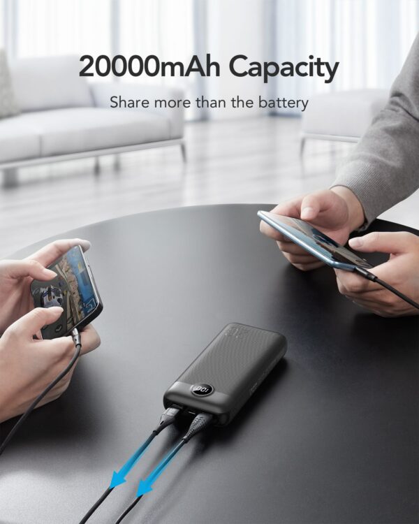 VEGER powerbank 20 000 mAh PD QC3.0 2A 20W L20S (VP2039PD / W2039PD) black – Bild 2
