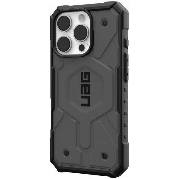Case (UAG) Urban Armor Gear Pathfinder compatible with MagSafe for IPHONE 16 Pro silver – Bild 2