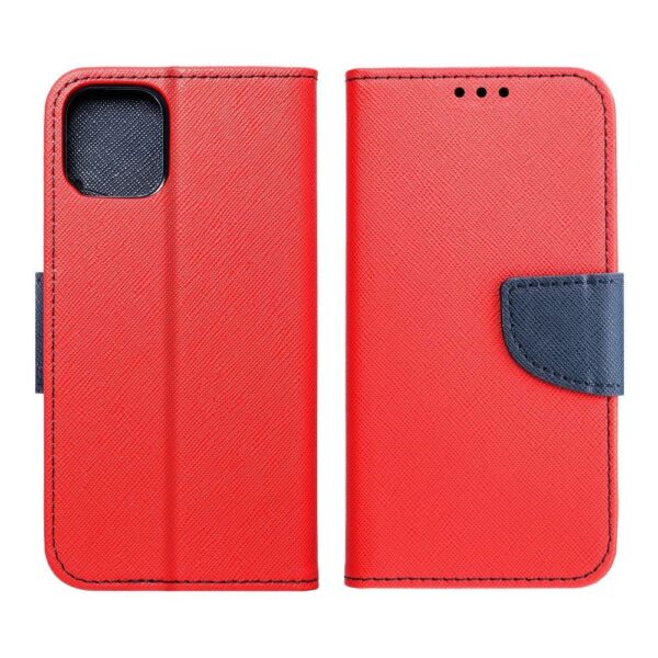 FANCY Book case for SAMSUNG S23 FE red / navy – Bild 4