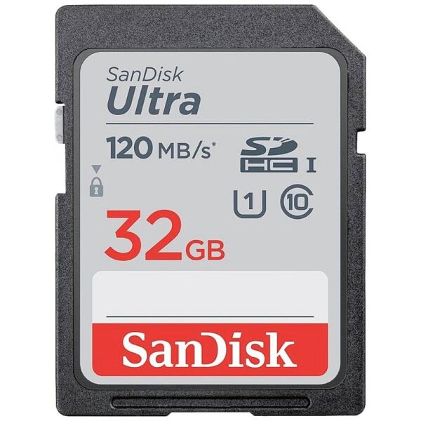 SANDISK memory card ULTRA SDHC 32GB 120MB/s
