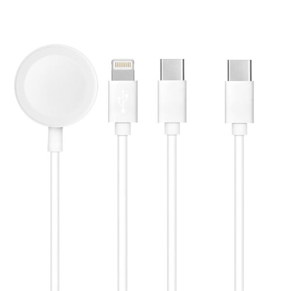 Cable 3in1 Type C to Lightning / Typ C / Apple Watch 3W 2A C3169 1,2 m white
