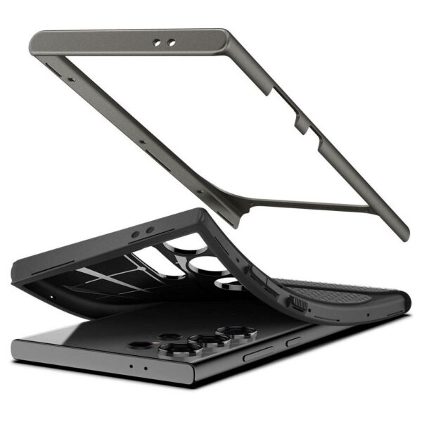 SPIGEN case NEO HYBRID for SAMSUNG S24 Ultra gunmetal – Bild 2