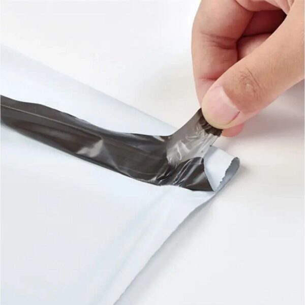 Courier foil bags with handle 260 x 350 mm + 70 mm handle RC088 50 pcs white – Bild 3