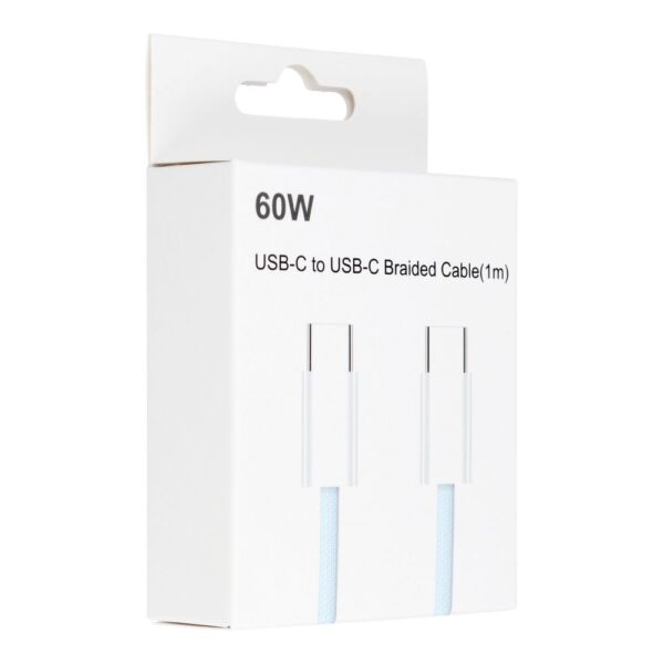 Cable Type C to Type C PD QC3.0 3A 60W C263 1 m blue – Bild 2