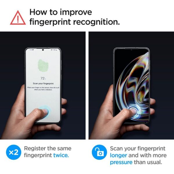 SPIGEN tempered glass GLAS.TR ”EZ FIT” 2-pack for SAMSUNG S23 transparent – Bild 3