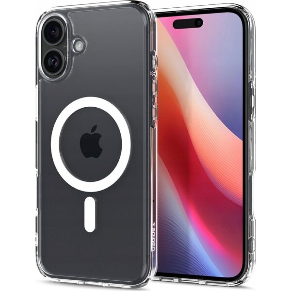 SPIGEN case ULTRA HYBRID MAG compatible with MagSafe for IPHONE 16 white – Bild 2