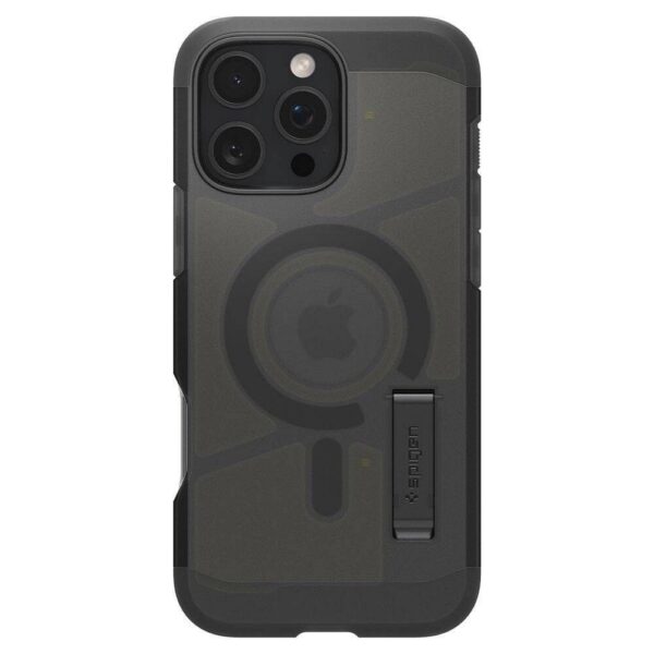 SPIGEN case TOUGH ARMOR MAG compatible with MagSafe for IPHONE 16 Pro Max frost black – Bild 3