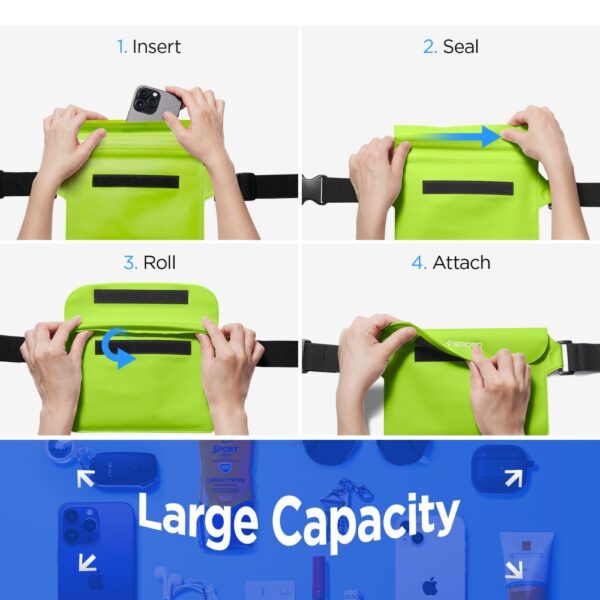 SPIGEN A620 Universal Waterproof Waist bag 2-pack cactus green – Bild 3
