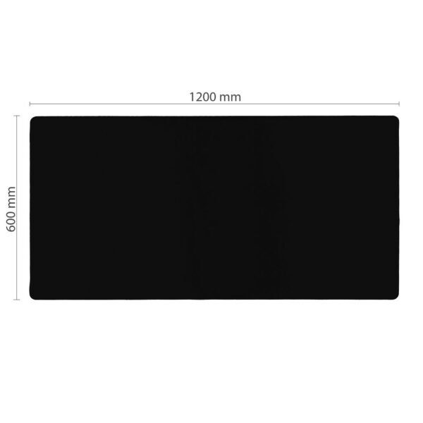 Gaming mouse and keyboard pad 1200 x 600 x 2 mm black with stitching – Bild 2