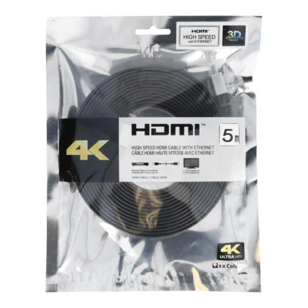 Cable HDMI to HDMI 4K 60Hz High Speed with Ethernet ver. 2.0 BLISTER 5 m black – Bild 3