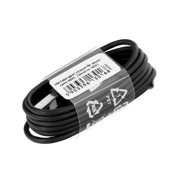 Cable USB A to Type C 2.0 HD21 1 m black – Bild 2