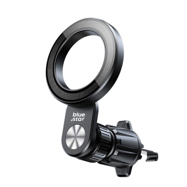 BLUE STAR MAG TWIST magnetic air vent car holder compatible with MagSafe black – Bild 4