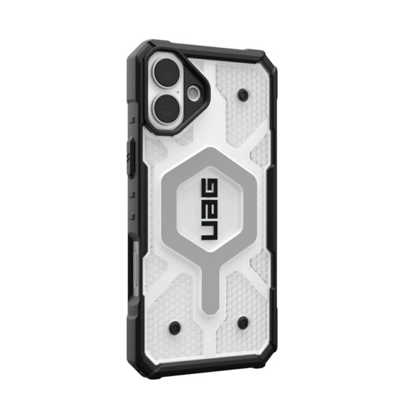Case (UAG) Urban Armor Gear Pathfinder Clear compatible with MagSafe for IPHONE 16 Plus ice – Bild 4
