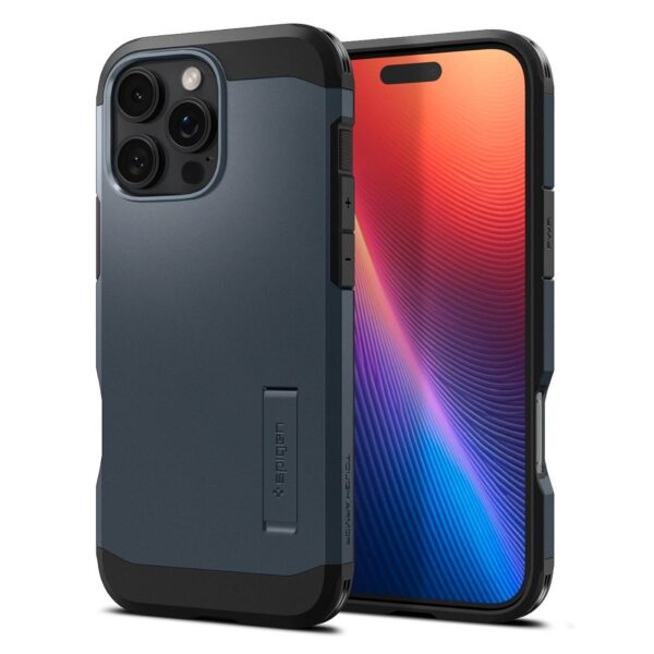 SPIGEN case TOUGH ARMOR MAG compatible with MagSafe for IPHONE 16 Pro metal slate – Bild 5