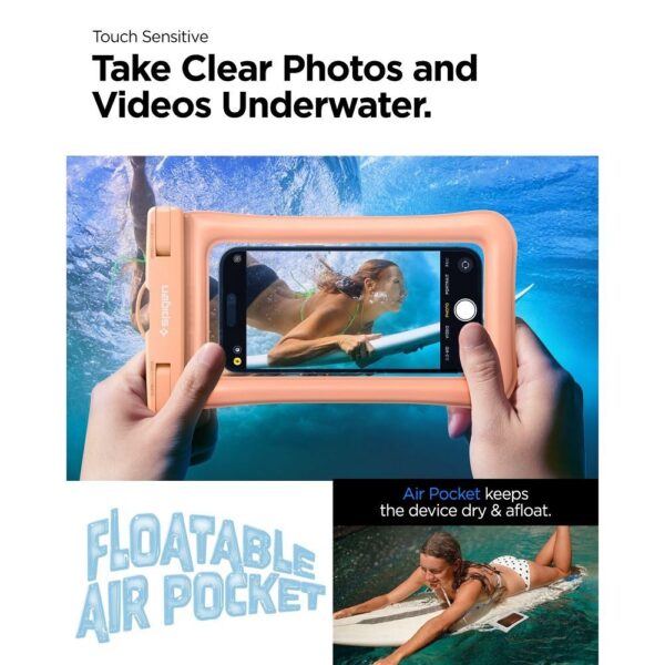SPIGEN A610 Universal Waterproof Float case apricot – Bild 2