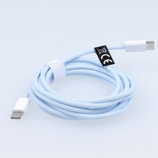 Cable Type C to Type C PD QC3.0 3A 60W C263 2 m blue – Bild 2