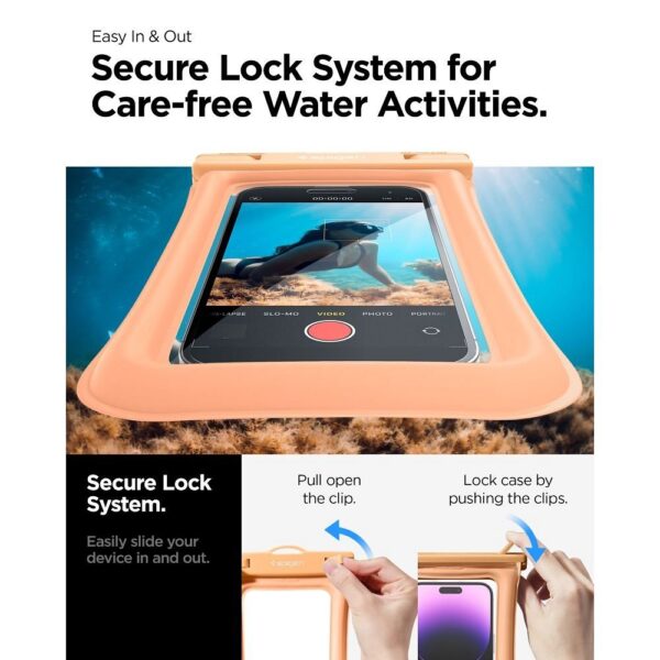 SPIGEN A610 Universal Waterproof Float case apricot – Bild 3