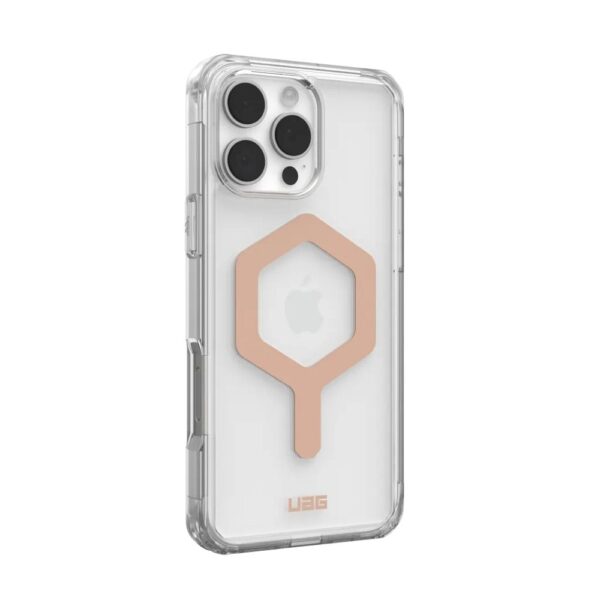 Case (UAG) Urban Armor Gear Plyo compatible with MagSafe for IPHONE 16 Pro Max ice / rose gold – Bild 5
