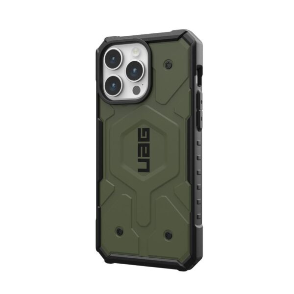 ( UAG ) Urban Armor Gear Pathfinder compatible with Magsafe for IPHONE 15 PRO MAX olive – Bild 4