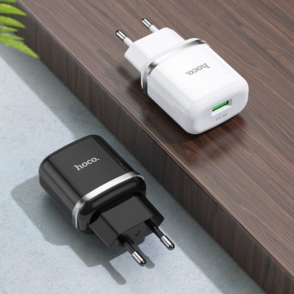 HOCO travel charger USB A QC3.0 3A 18W N3 black – Bild 4