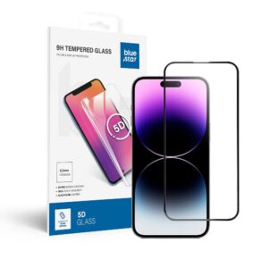 Tempered Glass Blue Star - APP IPHONE 14 Pro Max 5D Full Cover black