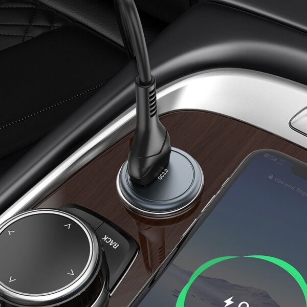 HOCO car charger USB A QC3.0 18W Z43 grey – Bild 3