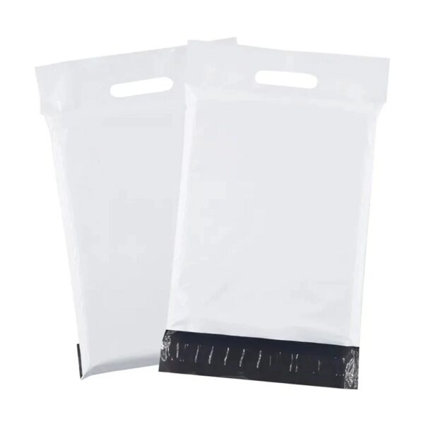 Courier foil bags with handle 400 x 500 mm + 70 mm handle RC091 50 pcs white – Bild 4