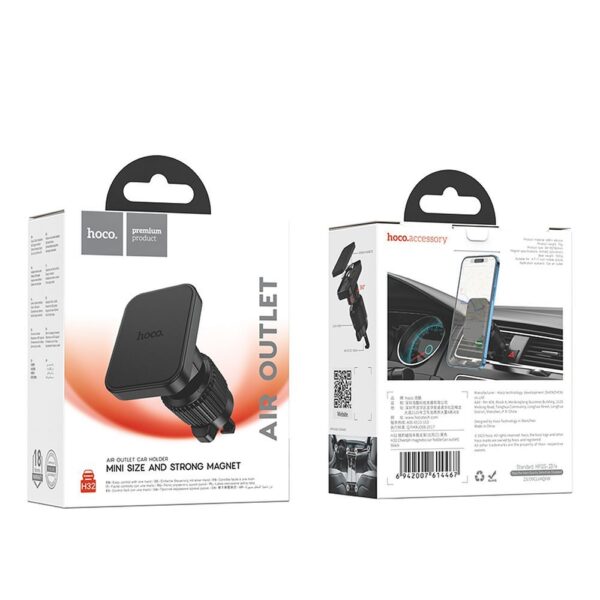 HOCO magnetic car holder for air vent H32 black – Bild 2