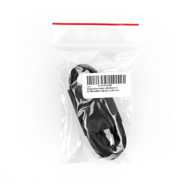 MOTOROLA original cable Type C to Type C 6,5A SC18D24968 1 m black bulk – Bild 3