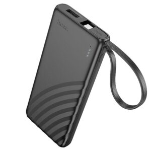 HOCO powerbank 5000 mAh with built-in cable Type C 2A J129 black