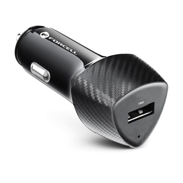 FORCELL F-ENERGY Carbon CC50-1A car charger USB A QC3.0 3A 18W black – Bild 4