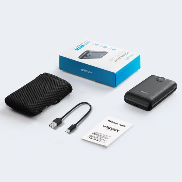 VEGER powerbank 20 000 mAh PD QC3.0 2A 22,5W S20 (W2053) black – Bild 4