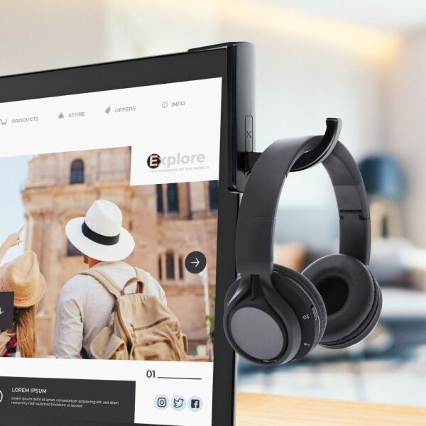 Headphone holder for the monitor black – Bild 4