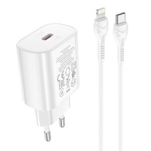HOCO travel charger Type C + cable Type C to Lightning PD QC3.0 25W N22 white
