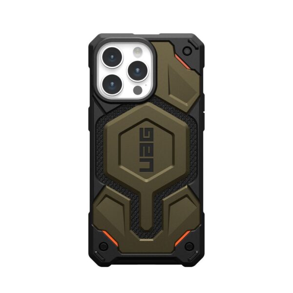 ( UAG ) Urban Armor Gear Monarch Pro for IPHONE 15 PRO MAX compatible with MagSafe kevlar element green – Bild 2