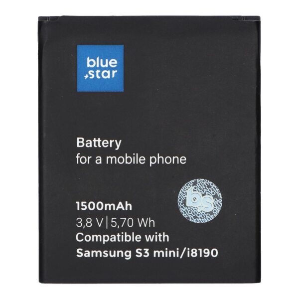 BLUE STAR PREMIUM battery for SAMSUNG S3 Mini I8190 1500 mAh
