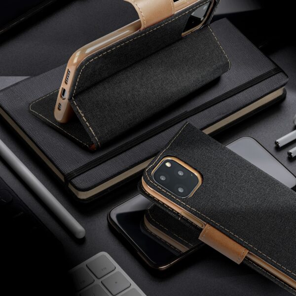 CANVAS Book case for XIAOMI Redmi 12C black – Bild 2