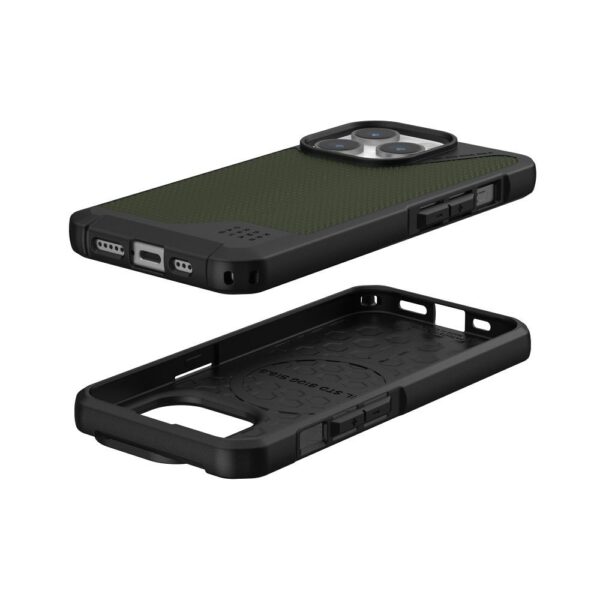 (UAG) Urban Armor Gear Metropolis LT case compatible with MagSafe for IPHONE 15 PRO kevlar olive – Bild 4