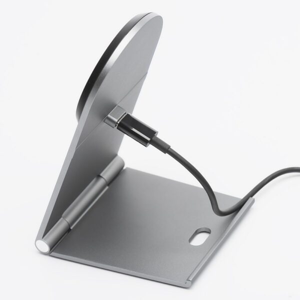 FORCELL F-ENERGY Flip Charge Qi2 15W wireless charger compatible with MagSafe silver – Bild 2