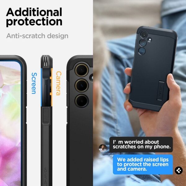 SPIGEN case TOUGH ARMOR for SAMSUNG A35 5G black – Bild 4
