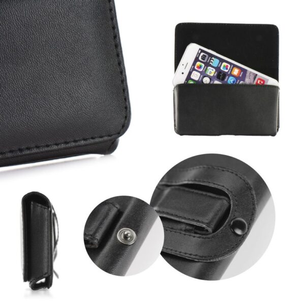 Horizontal universal case CHIC VIP model 8 ( IPHONE 6 Plus / SAMSUNG S21 / Y6 2019 / HUAWEI Mate 20 Lite / LG K40 ) black – Bild 5