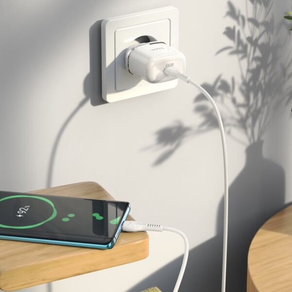 HOCO travel charger Type C PD QC3.0 20W N24 white – Bild 3