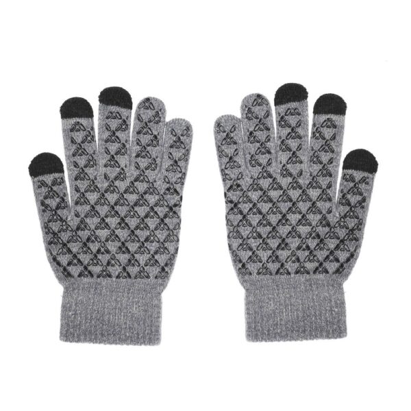 Touch screen gloves TRIANGLE for Woman grey – Bild 2