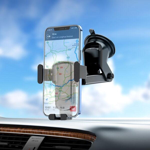 HOCO gravity car holder for windshield / center console CA104 black – Bild 5