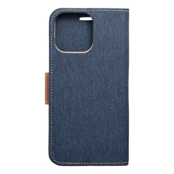 CANVAS Book case for IPHONE 16 Pro Max navy blue – Bild 3