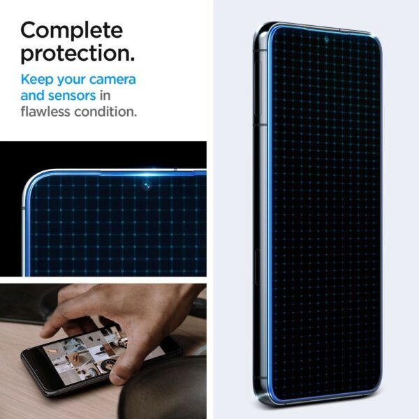 SPIGEN tempered glass GLAS.TR ”EZ FIT” 2-pack for SAMSUNG S23 transparent – Bild 5